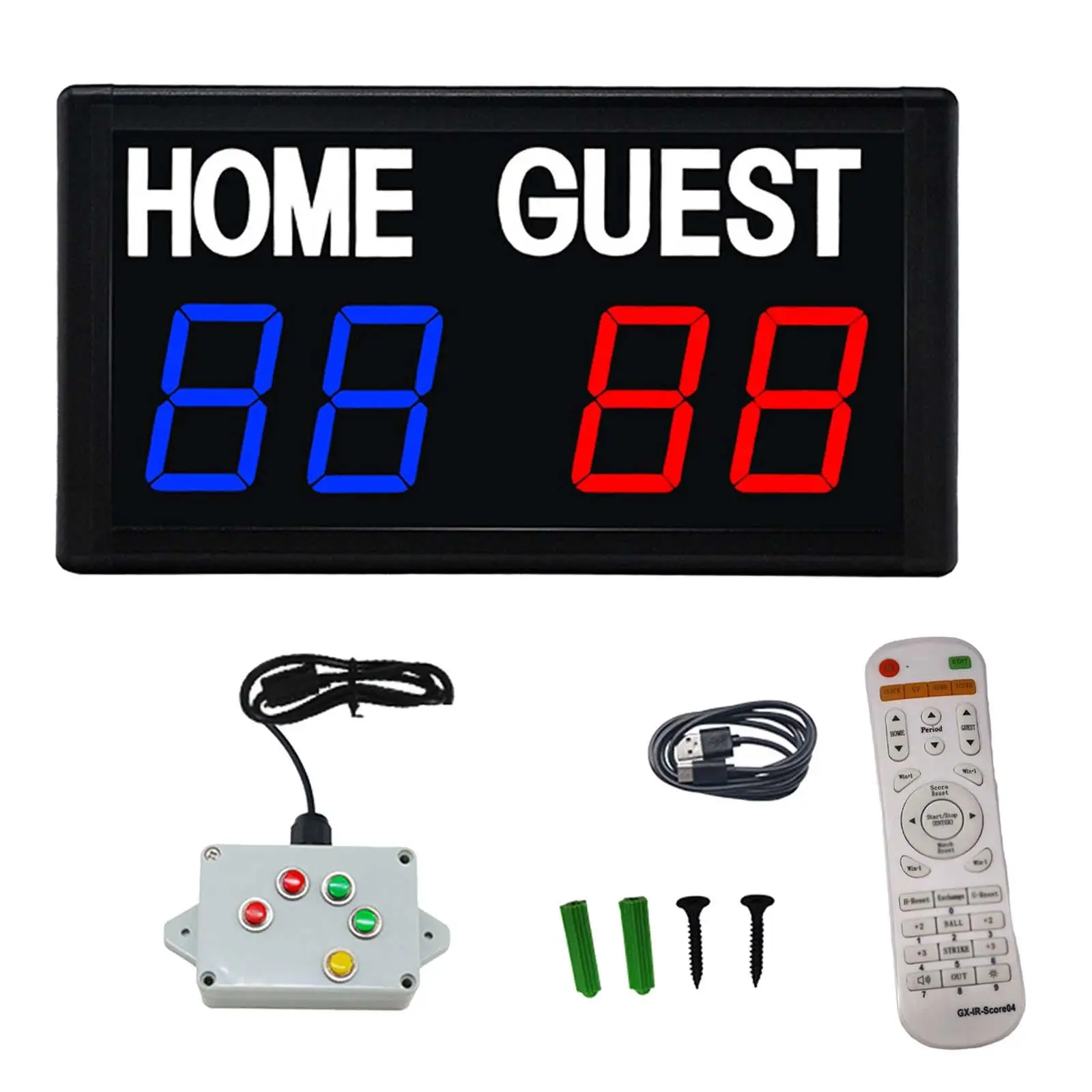 Digital Scoreboard Multifunctional Score Counter Electronic Scoreboard Score Keeper for Sports Indoor Home Indoor Games Tennis
Digital Scoreboard Multifunctional Score Counter Electronic Scoreboard Score Keeper for Sports Indoor Home Indoor Games Tennis
