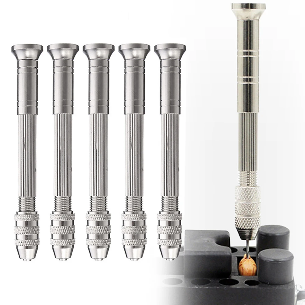 5Pcs Hand Drill Handle 0.3-3.2mm Chuck 89*14mm Aluminum Alloy For Wood Plastic Rubber Drilling Model Hobby DIY Manual Tool
5Pcs Hand Drill Handle 0.3-3.2mm Chuck 89*14mm Aluminum Alloy For Wood Plastic Rubber Drilling Model Hobby DIY Manual Tool