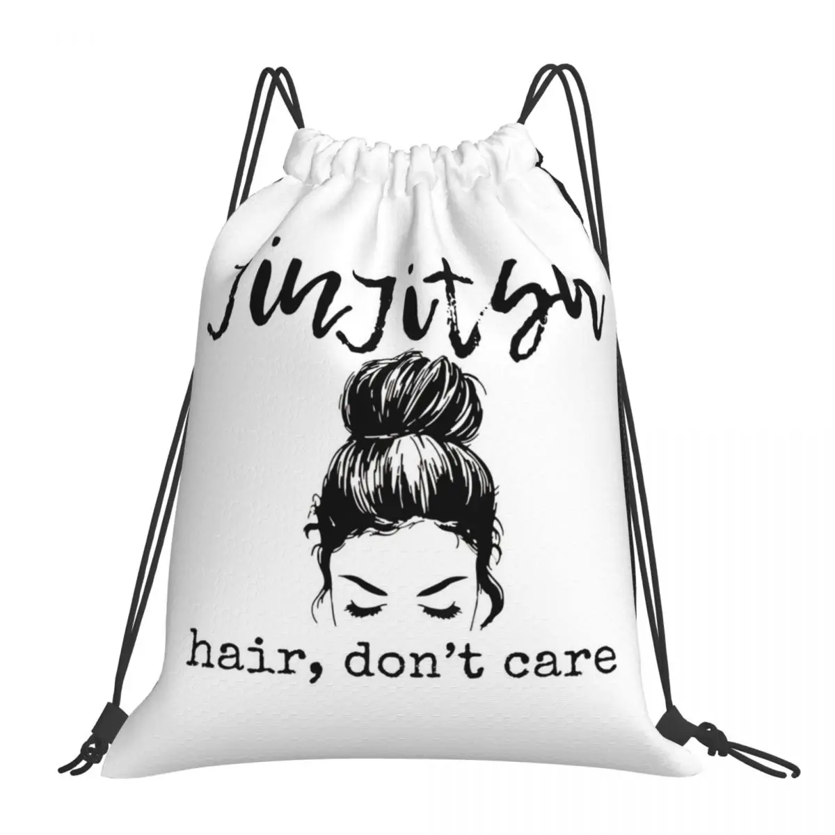 Женские рюкзаки Jiu Jitsu Hair Don't Care, сумки на шнурке, сумка для хранения с карманом на шнурке, сумка для книг для путешествий, студентов 
Женские рюкзаки Jiu Jitsu Hair Don't Care, сумки на шнурке, сумка для хранения с карманом на шнурке, сумка для книг для путешествий, студентов