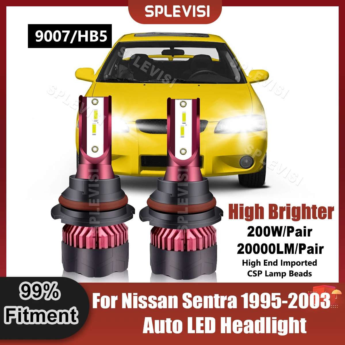 2 шт., лампы для передних фар Nissan Sentra 9007 1995 1996 1997 1998 1999 2000 2001 2002
2 шт., лампы для передних фар Nissan Sentra 9007 1995 1996 1997 1998 1999 2000 2001 2002