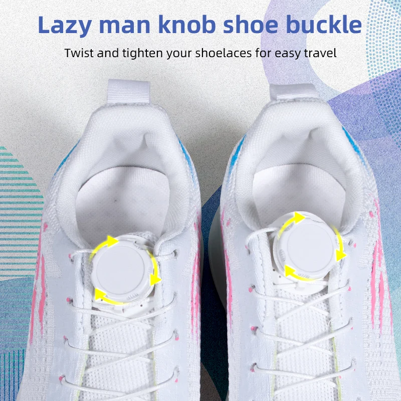 

1Pair Sneaker ShoeLaces Elastic No Tie Shoe Laces Stretching Lock Lazy laces Quick Rubber Shoelace Shoestrings 120CM