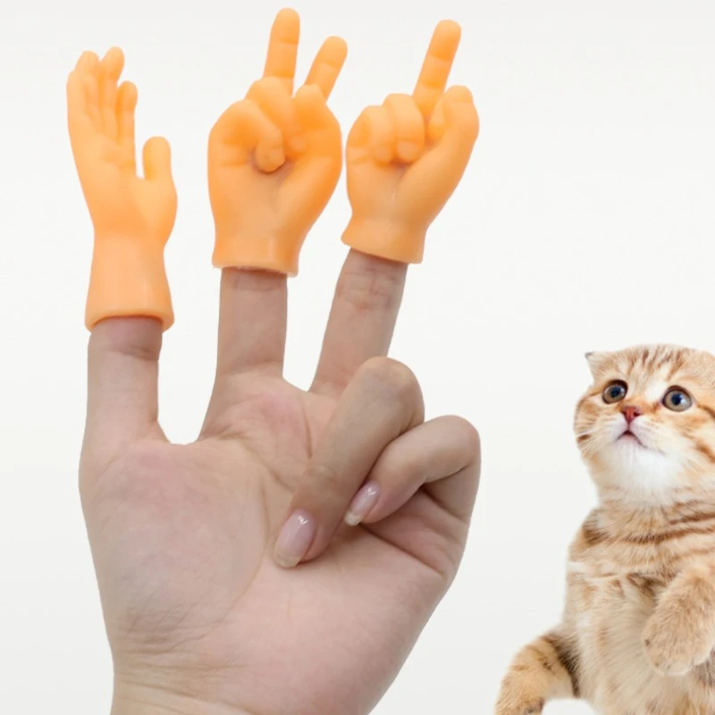 Teasing Cat Silicone Finger Gloves Pet Novelty Toys Funny Mini Hands Creative Finger Toys Fake Hand Cat Interactive Toys
Teasing Cat Silicone Finger Gloves Pet Novelty Toys Funny Mini Hands Creative Finger Toys Fake Hand Cat Interactive Toys