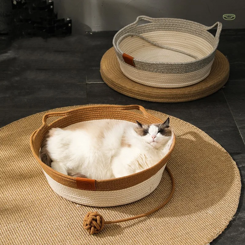 Four Seasons Pet Bed Cat House Dog Bed Pet Sofa Handmade Bamboo Woven Cat Comfortable Nest Pet Accessories Cat Bed
Four Seasons Pet Bed Cat House Dog Bed Pet Sofa Handmade Bamboo Woven Cat Comfortable Nest Pet Accessories Cat Bed