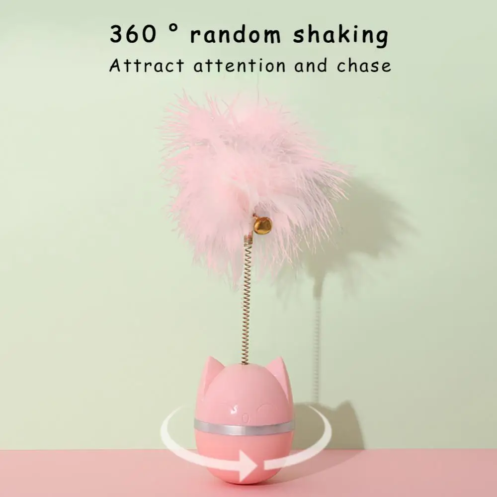 Cat Toy Feather Sway Left And Right Funny Self-hey Cats Accessories Cat Head Tumbler Abs With Bell Interactive Pet Supplies
Cat Toy Feather Sway Left And Right Funny Self-hey Cats Accessories Cat Head Tumbler Abs With Bell Interactive Pet Supplies