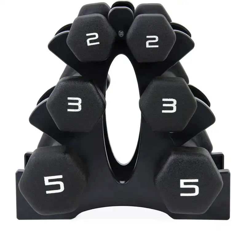 

20lb Neoprene Dumbbell Set with Rack,