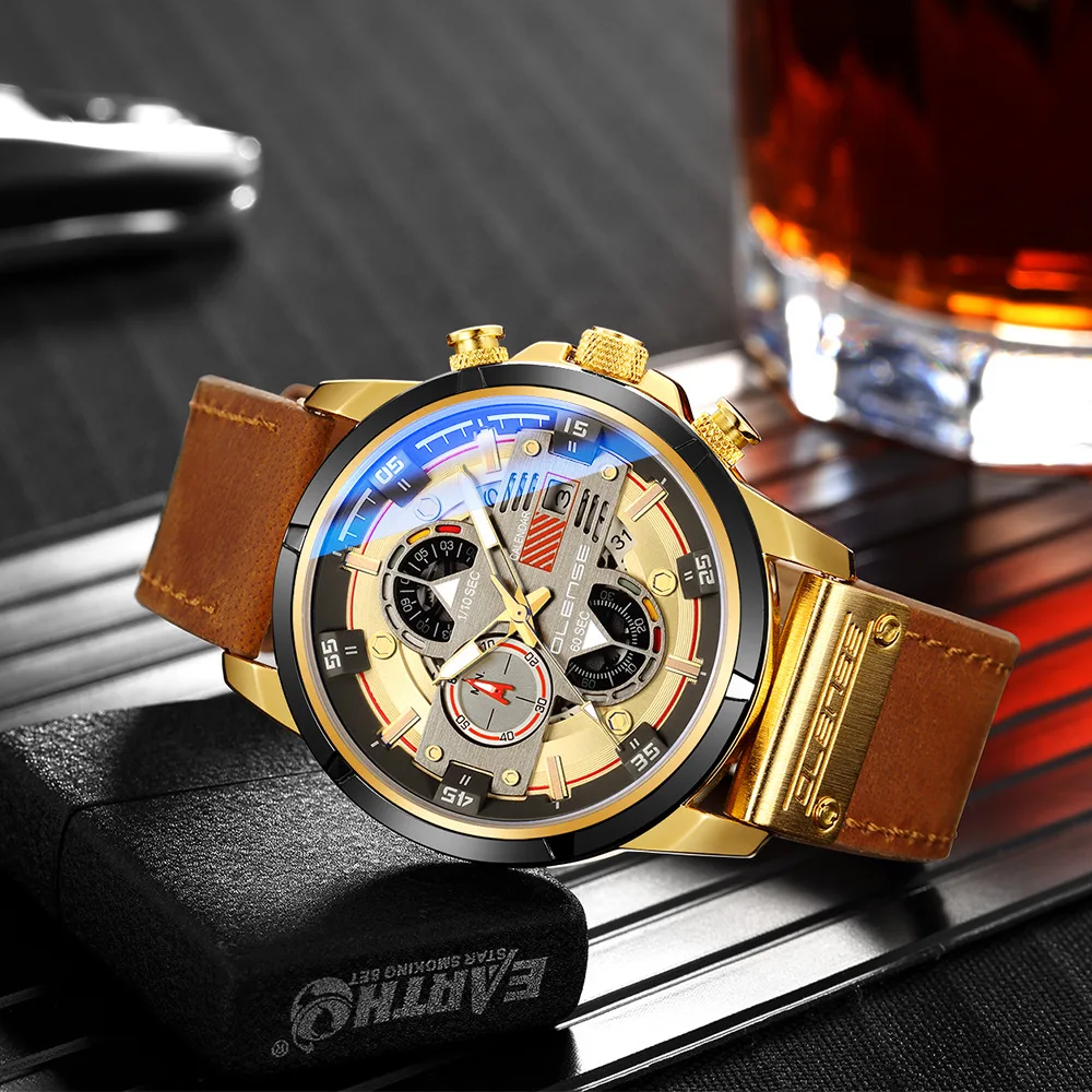 2022 New Fashion Men's Sports Watch Luminous Fashion Multifunctional Quartz Watch Belt Luxury Quartz Watch Leather Strap
2022 New Fashion Men's Sports Watch Luminous Fashion Multifunctional Quartz Watch Belt Luxury Quartz Watch Leather Strap