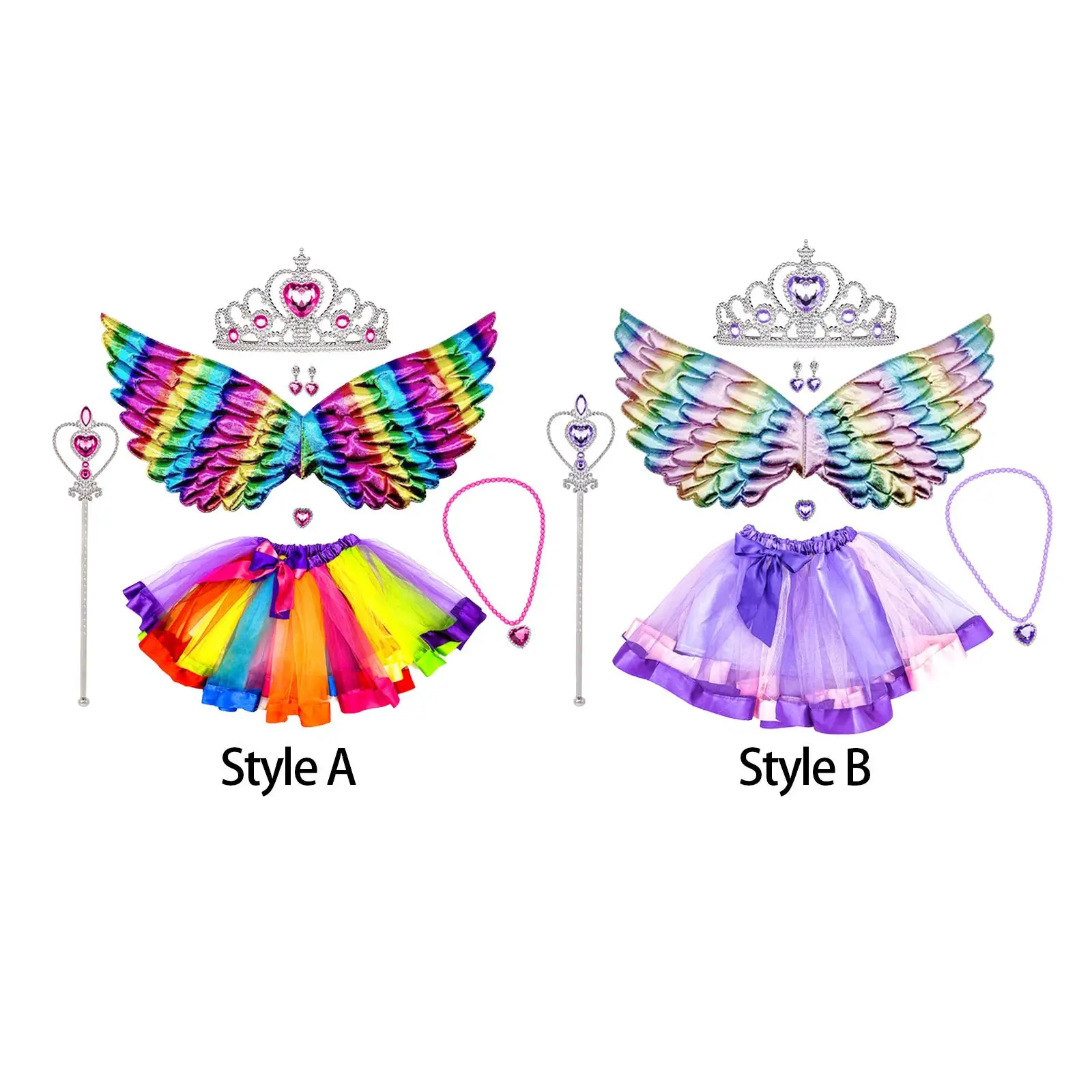 

Fairy Costumes for Girls Cosplay Pretend Toy Party Favors Princess Tutu Skirts for Halloween Carnivals Festival Nightclub