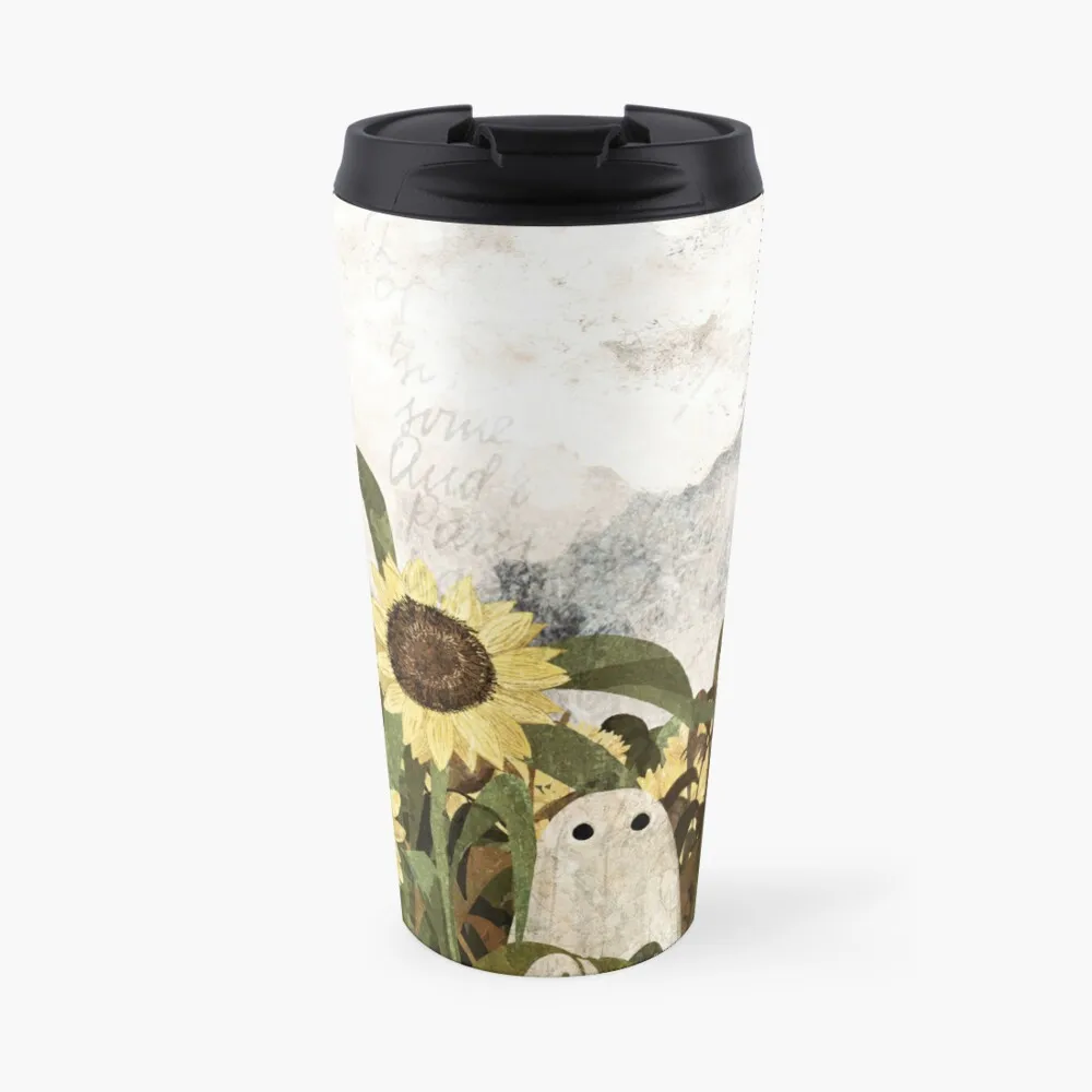 

There's A Ghost in the Sunflower Field Again... Travel Coffee Mug Coffee Set Espresso Mug