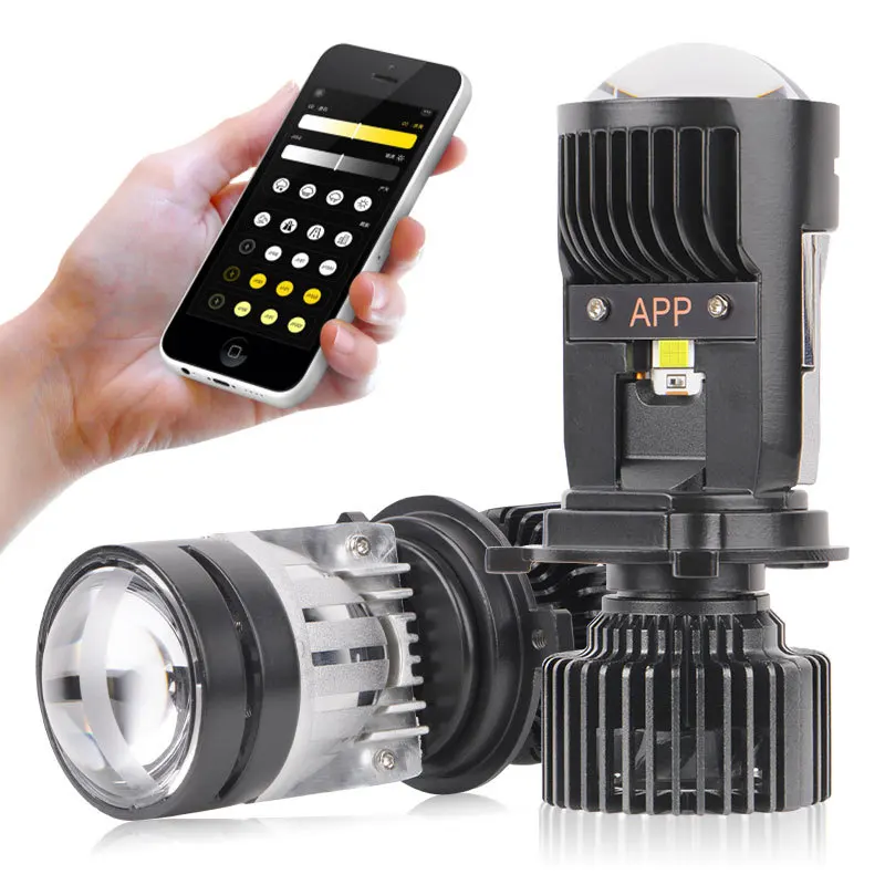 Hot Sale Y W LM LED Headlight H APP Control Color
