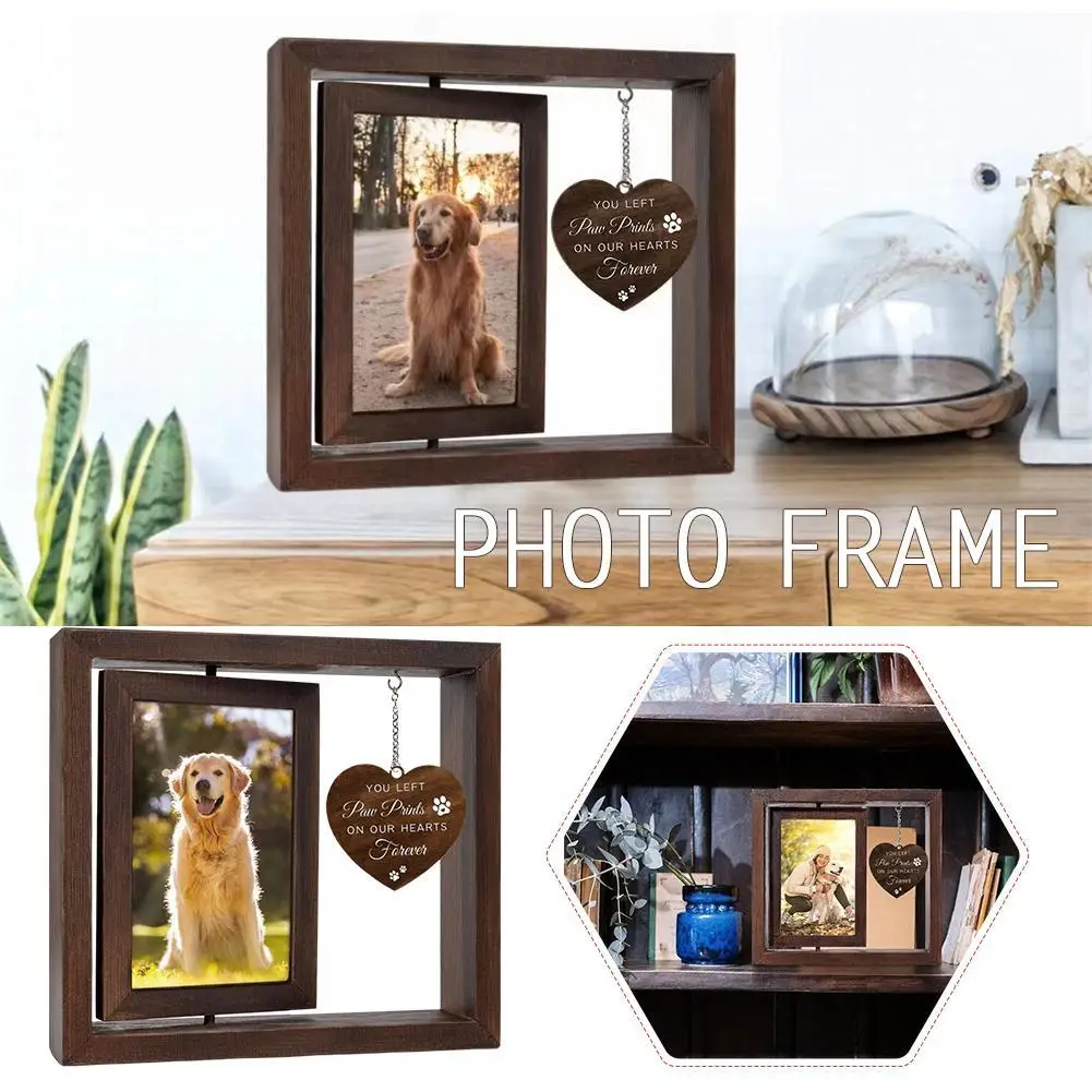 Индивидуальная деревянная фоторамка для домашних животных, памятный подарок для домашних животных, настольная вращающаяся индивидуализированная конструкция, универсальное современное цельное дерево 
Индивидуальная деревянная фоторамка для домашних животных, памятный подарок для домашних животных, настольная вращающаяся индивидуализированная конструкция, универсальное современное цельное дерево
