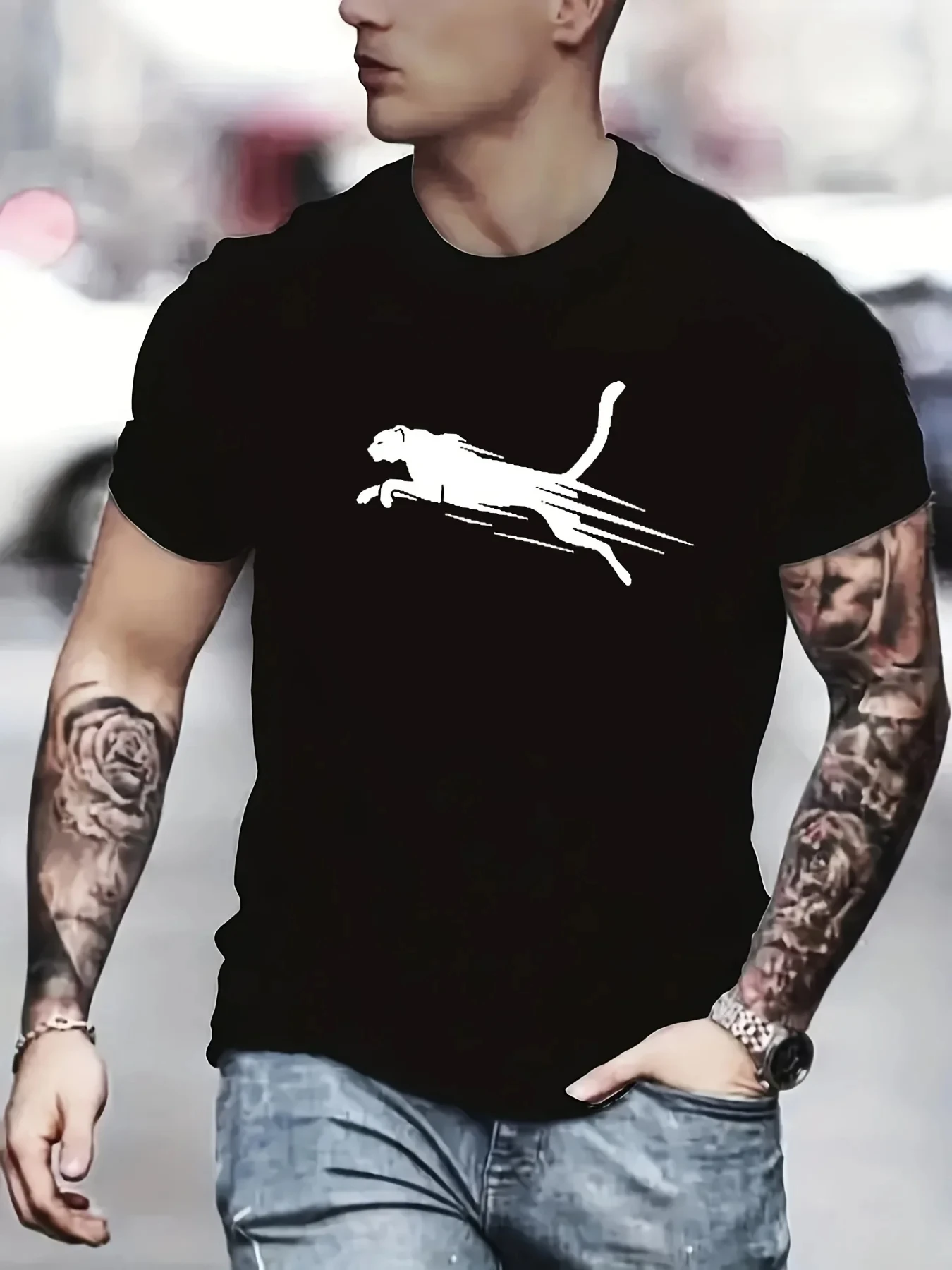 Vintage T-Shirt For Men Wolf Leopard Pattern 3D Printed Casual Round Neck Shirt Quick-Drying Exquisite Oversized Men's Clothing
Vintage T-Shirt For Men Wolf Leopard Pattern 3D Printed Casual Round Neck Shirt Quick-Drying Exquisite Oversized Men's Clothing