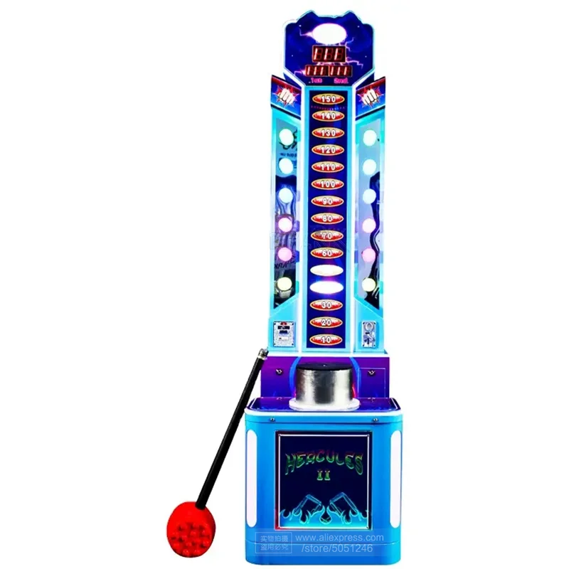 

King Of The Hammer Big Punch Boxing Hitting Coin Operated Games Lottery Tickets Redemption Indoor Sport Amusement Arcade Machine
