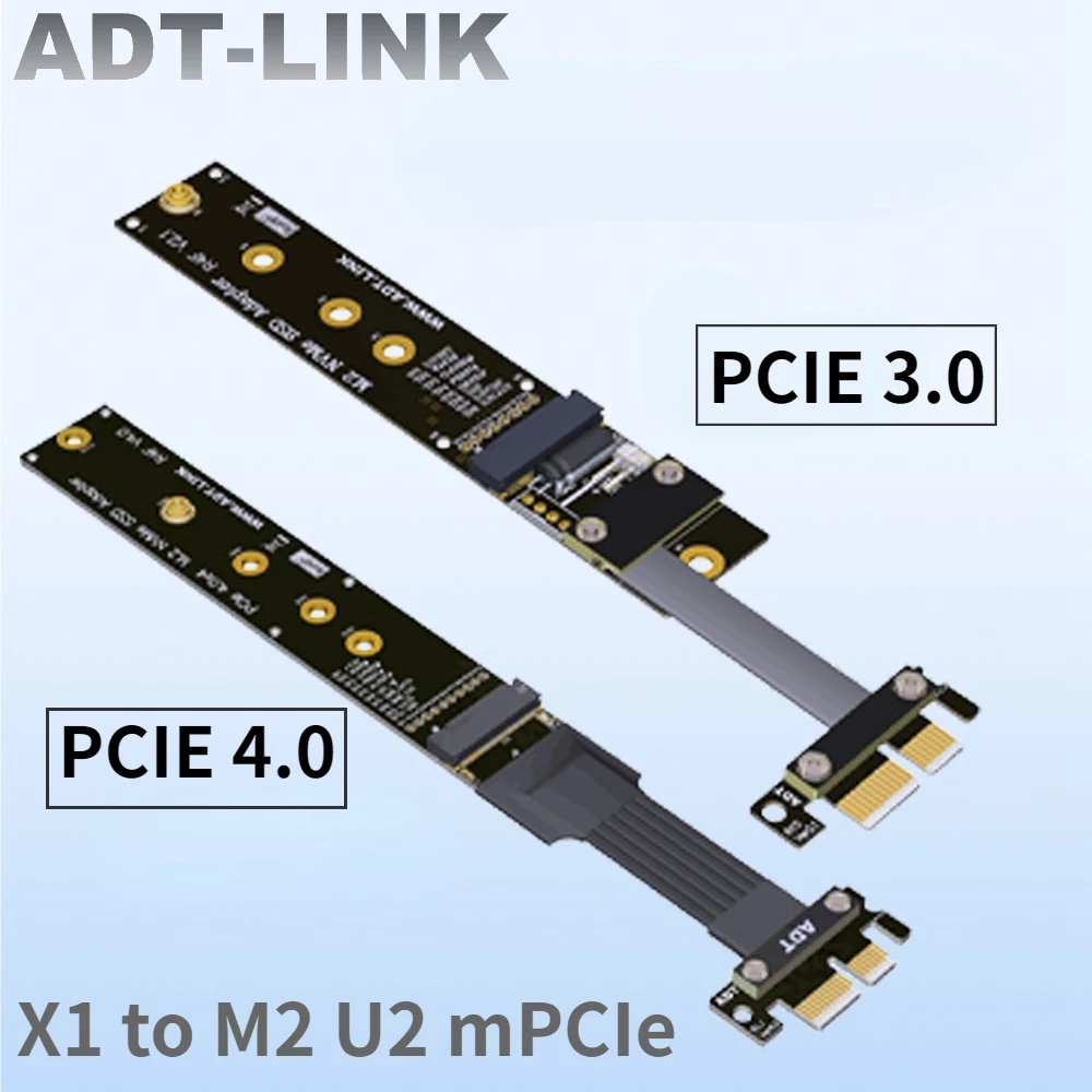 M.2 NVMe M.2 WiFi mPCIe U.2 SSD To PCI-e PCIe x1 Adapter Riser Card Flexible Cable M2 U2 Key M PCI-Express Pci Express 1x Gen4/3
M.2 NVMe M.2 WiFi mPCIe U.2 SSD To PCI-e PCIe x1 Adapter Riser Card Flexible Cable M2 U2 Key M PCI-Express Pci Express 1x Gen4/3