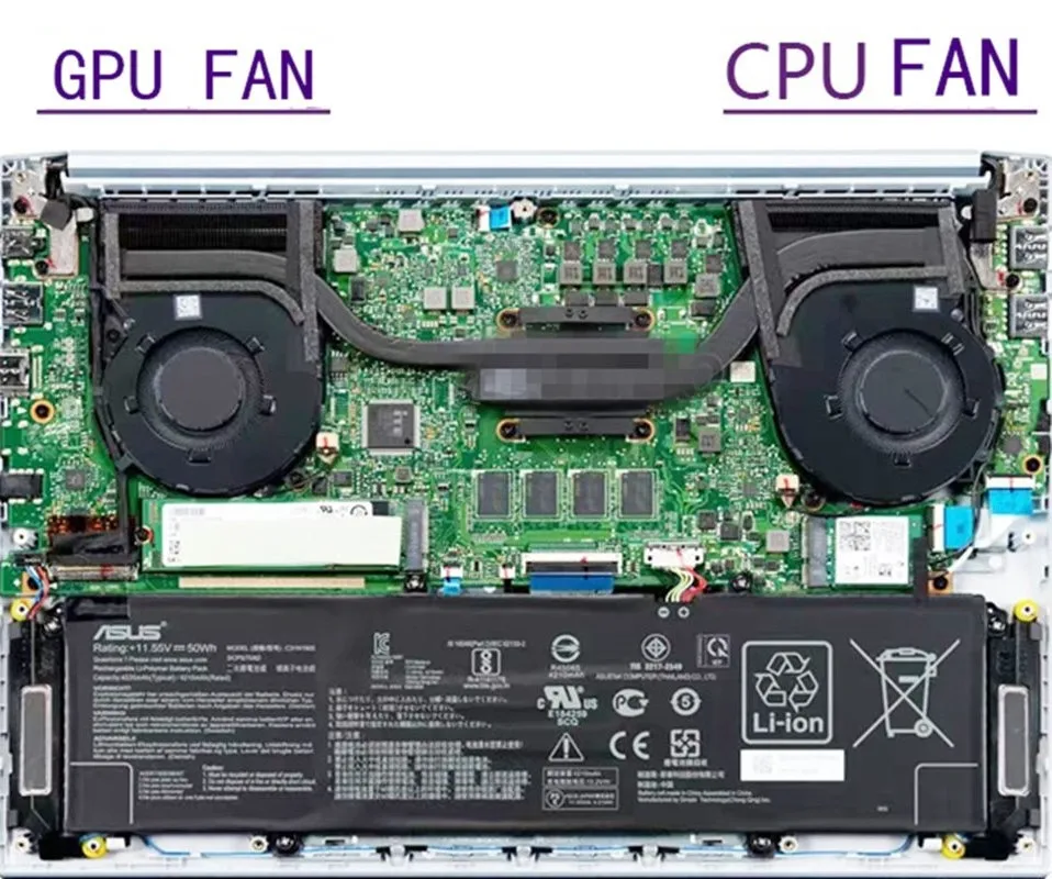 Computer CPU Cooling Fans For Asus Pro14 M3400Q M3401Q Cooler Fan K3400P M7400Q X7400P FN2J DFS5K12114262G FN2H DFS5K12605384G Computer CPU Cooling Fans For Asus Pro14 M3400Q M3401Q Cooler Fan K3400P M7400Q X7400P FN2J DFS5K12114262G FN2H DFS5K12605384G