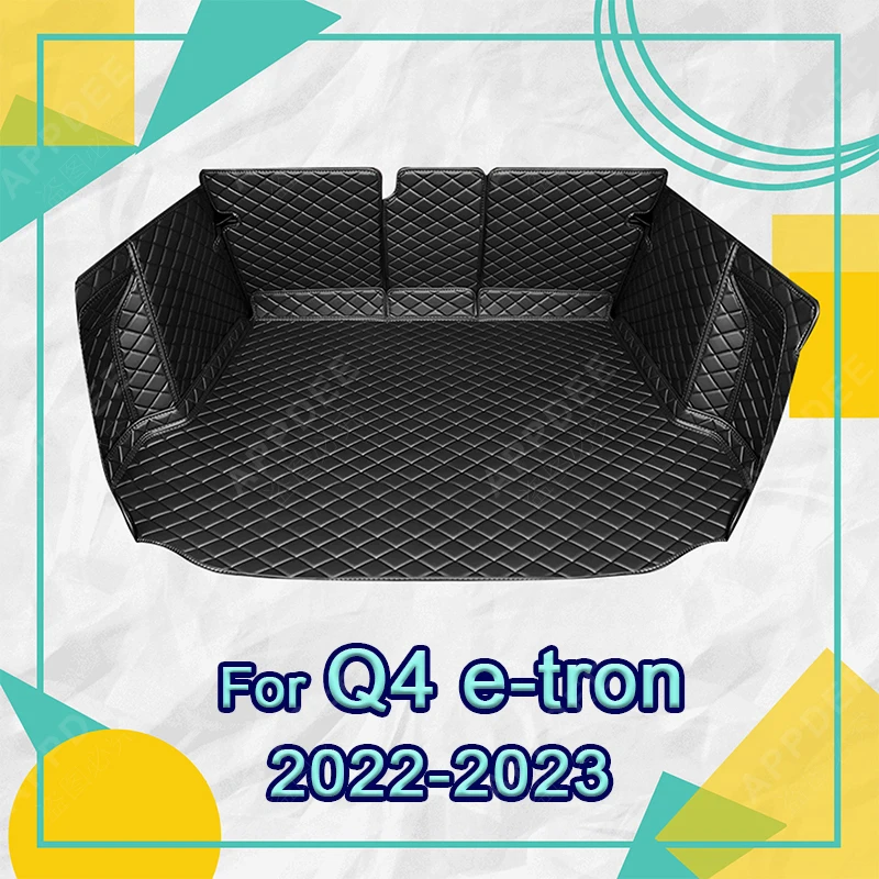 

Auto Full Coverage Trunk Mat For Audi Q4 E-Tron 2022 2023 Car Boot Cover Pad Cargo Liner Interior Protector Accessories