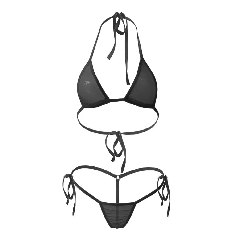 Women Sexy Thong Underwear G-String Bra Set Mesh Transparent Perspective Bikini Swimwear Erotic Lingerie Sensual Nightwear
Women Sexy Thong Underwear G-String Bra Set Mesh Transparent Perspective Bikini Swimwear Erotic Lingerie Sensual Nightwear
