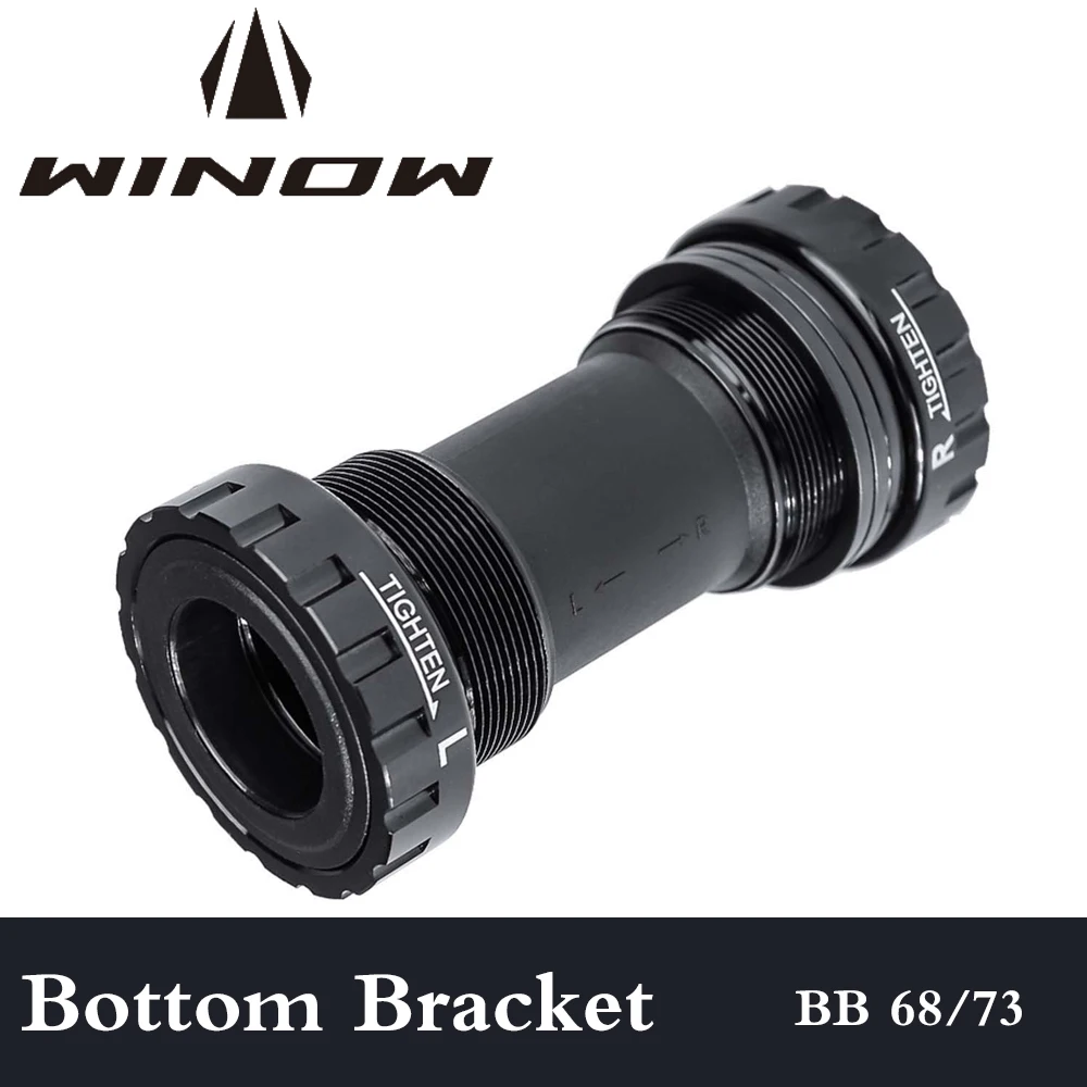 Winowsports Bearing Bottom Bracket Screw Type 68/73 mm Bicycle Axis MTB Road Bike Aluminum Alloy Waterproof Crank Set Axis Parts 
Winowsports Bearing Bottom Bracket Screw Type 68/73 mm Bicycle Axis MTB Road Bike Aluminum Alloy Waterproof Crank Set Axis Parts