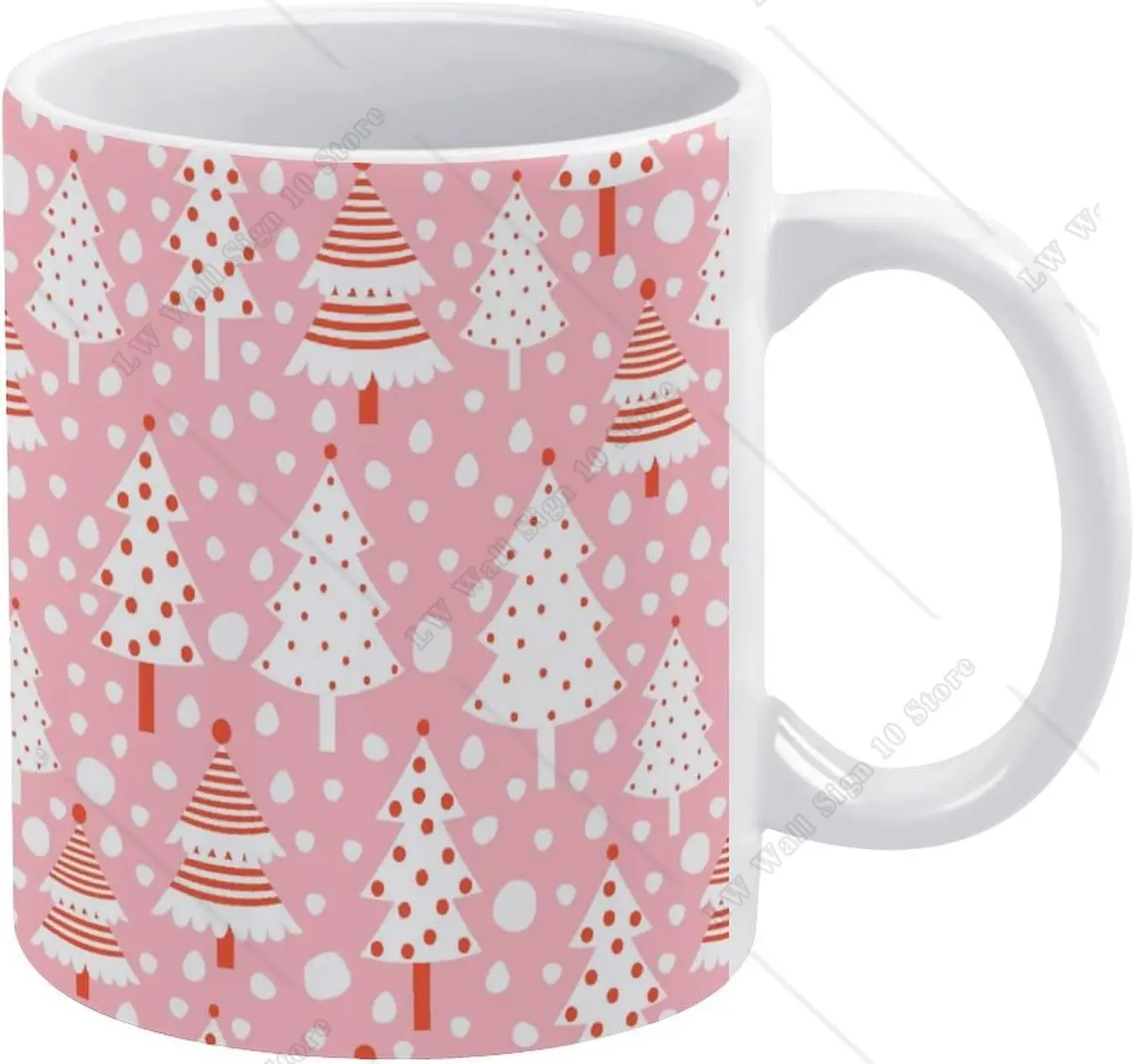 Розовая Рождественская зимняя Праздничная кружка с белыми деревьями, керамическая фоточашка с ручкой, белая кофейная чашка 11 унций для дома, подарок «сделай сам» 
Розовая Рождественская зимняя Праздничная кружка с белыми деревьями, керамическая фоточашка с ручкой, белая кофейная чашка 11 унций для дома, подарок «сделай сам»