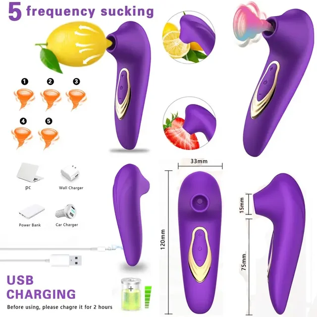 Vibromasseur automatique Clit Sucker pour femmes et hommes, clitoris injuste, Chev, silicone, clitoris, vibromasseur féminin, savoir, sexuel, professionnel, virtuel 2