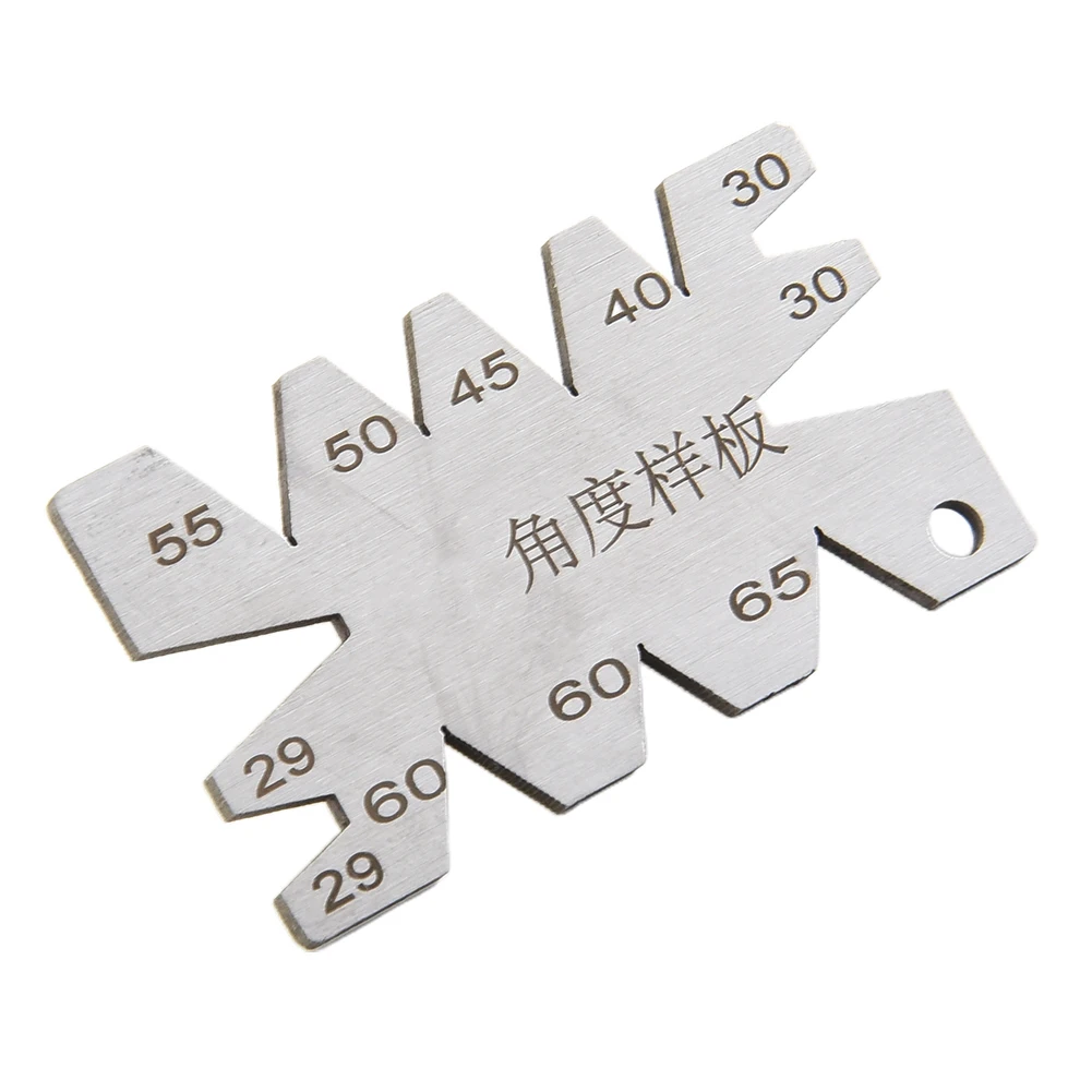 Stainless Iron Thread Cutting Gauge Tool Setting Template Angle Template Gauge Measure Eight Angle For Check Cutter Angle
Stainless Iron Thread Cutting Gauge Tool Setting Template Angle Template Gauge Measure Eight Angle For Check Cutter Angle