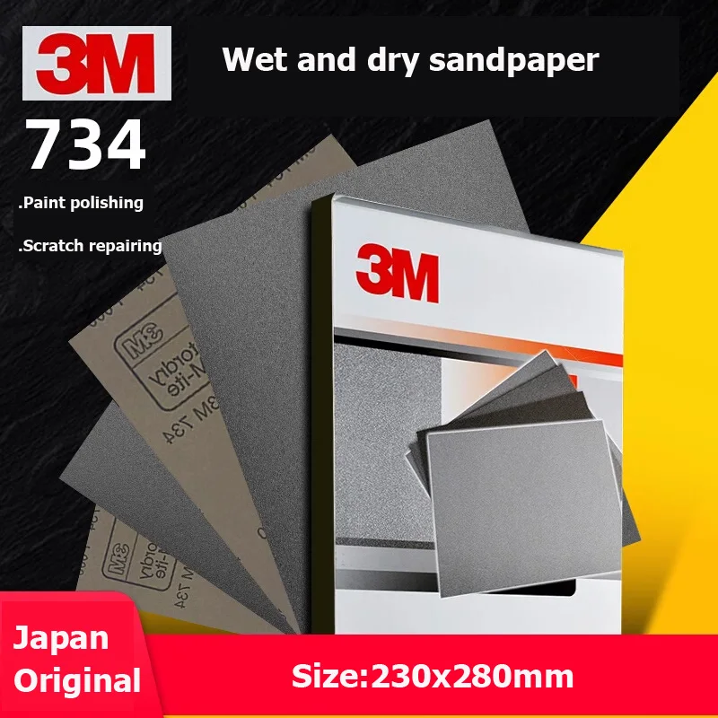 5PCS Origin 3M Sandpaper 3M734 Car beauty and polishing Paint polishing water matte paper Grit240#~1200# Wet and dry sandpaper
5PCS Origin 3M Sandpaper 3M734 Car beauty and polishing Paint polishing water matte paper Grit240#~1200# Wet and dry sandpaper