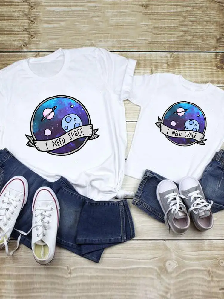 Watercolor Space Cartoon Clothes Tee Family Matching Outfits Summer Women Kid Child Mom Mama Mother Tshirt T-shirt Clothing 
Watercolor Space Cartoon Clothes Tee Family Matching Outfits Summer Women Kid Child Mom Mama Mother Tshirt T-shirt Clothing