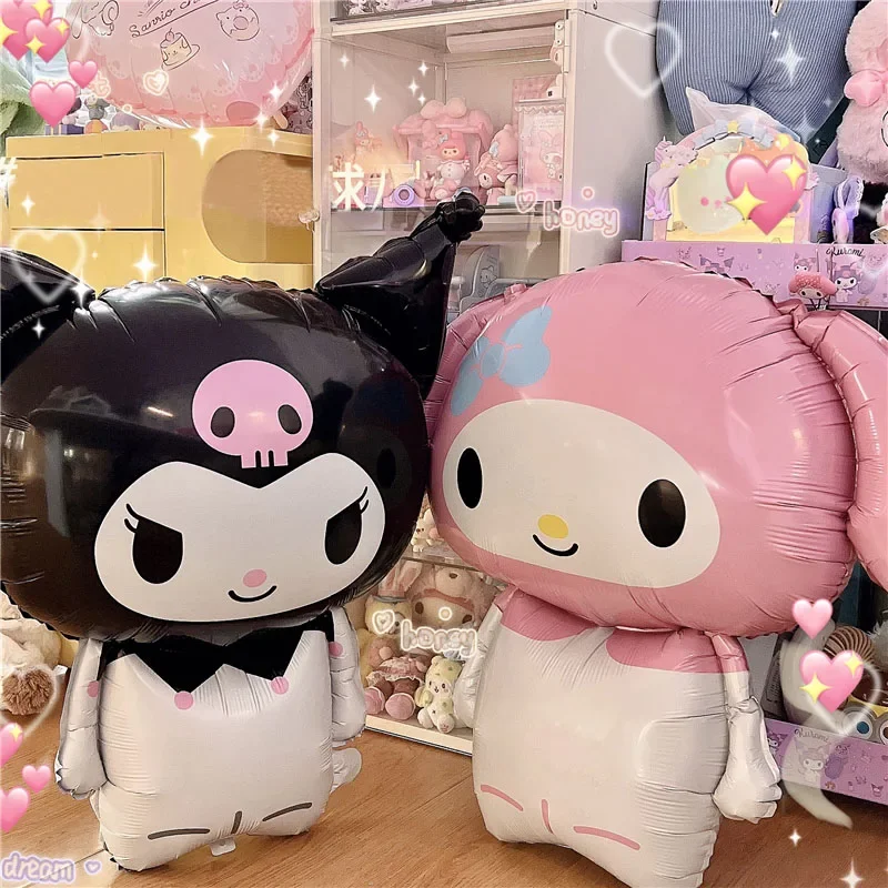 

Sanrio Balloon Kawaii Anime Kuromi My Melody Cinnamoroll Birthday Party Decoration Jumbo Balloons Girl Heart Cute Photo Prop