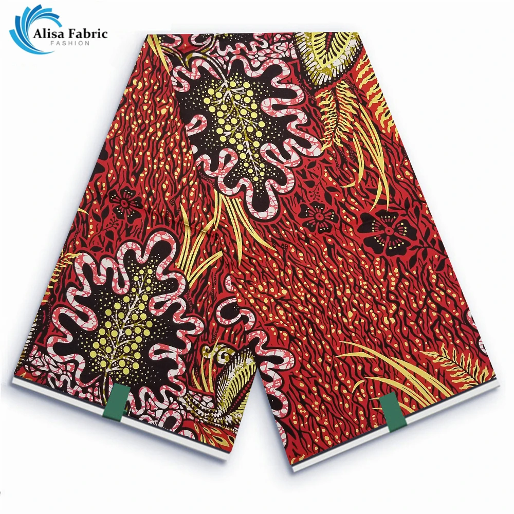 Gold Print African Wax Fabric 100% Cotton Nigerian Rapper Ankara Pagne Loincloth Batik Wedding Party Material 6Yards VLG-02
Gold Print African Wax Fabric 100% Cotton Nigerian Rapper Ankara Pagne Loincloth Batik Wedding Party Material 6Yards VLG-02