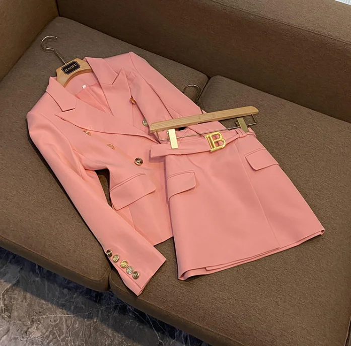 Elegant Style Lady Office Work Suit Double-breasted Long Sleeve Fitted Blazer A-line Mini Skirt Women 2Pcs
Elegant Style Lady Office Work Suit Double-breasted Long Sleeve Fitted Blazer A-line Mini Skirt Women 2Pcs