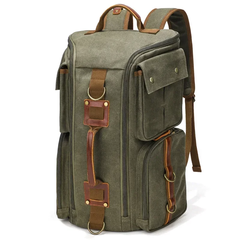 Large capacity canvas backpack for men's outdoor leisure backpack men's waterproof large capacity travel bag, computer backpack
Large capacity canvas backpack for men's outdoor leisure backpack men's waterproof large capacity travel bag, computer backpack