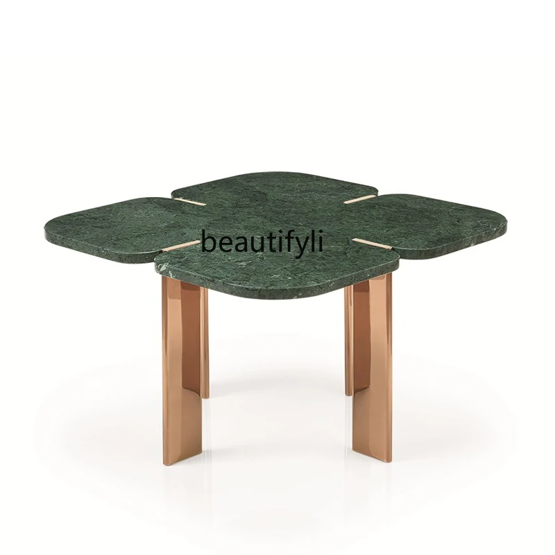 Natural Indian Green Marble Coffee Table Creative Personalized Living Room Sofa Shaped Coffee Table Coffee Table
Natural Indian Green Marble Coffee Table Creative Personalized Living Room Sofa Shaped Coffee Table Coffee Table