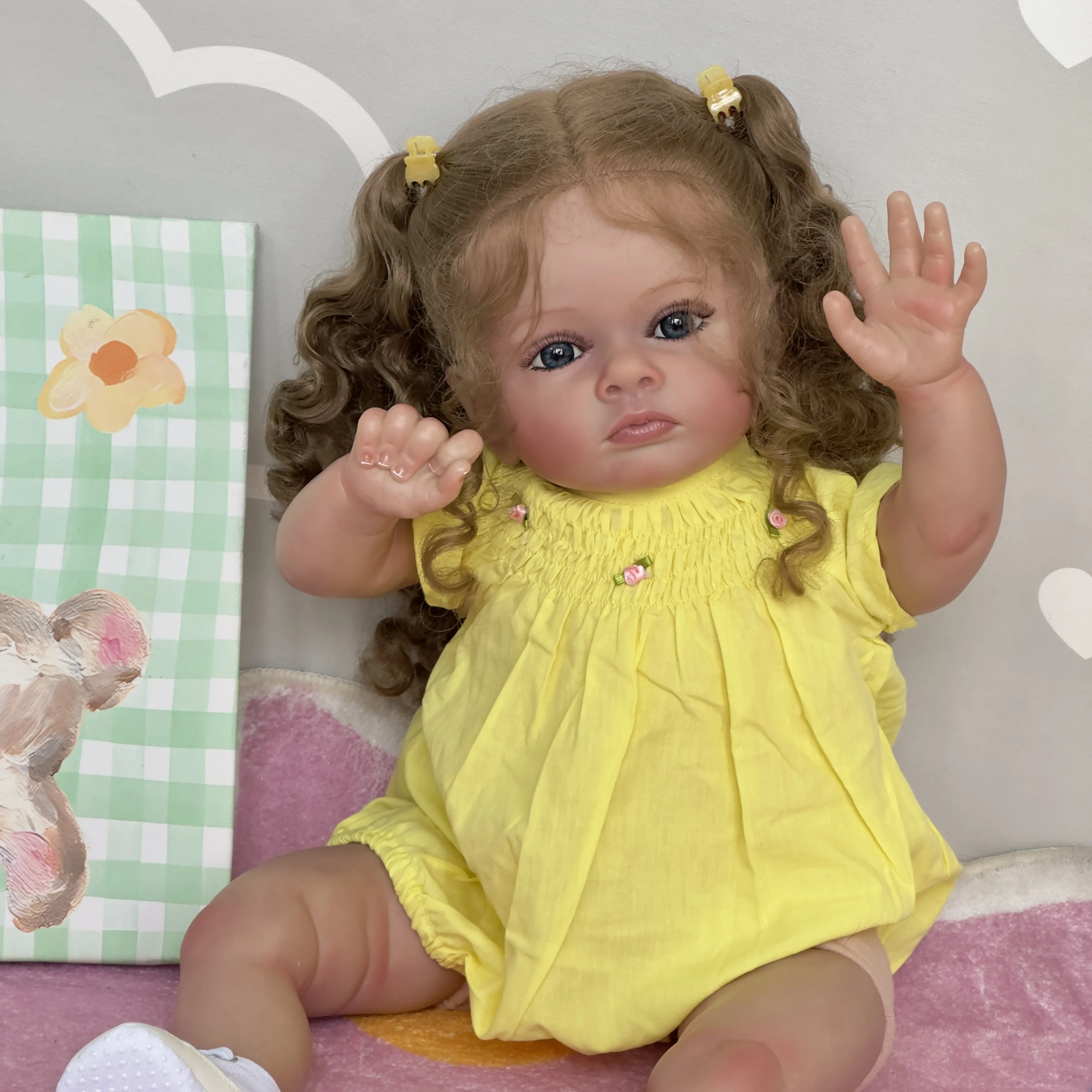 60 CM 3D Paint Skin With Vein Silicone Reborn Baby Doll Toy Tutti Girl Princess Toddler Bebe Artist Collection Handmade
60 CM 3D Paint Skin With Vein Silicone Reborn Baby Doll Toy Tutti Girl Princess Toddler Bebe Artist Collection Handmade