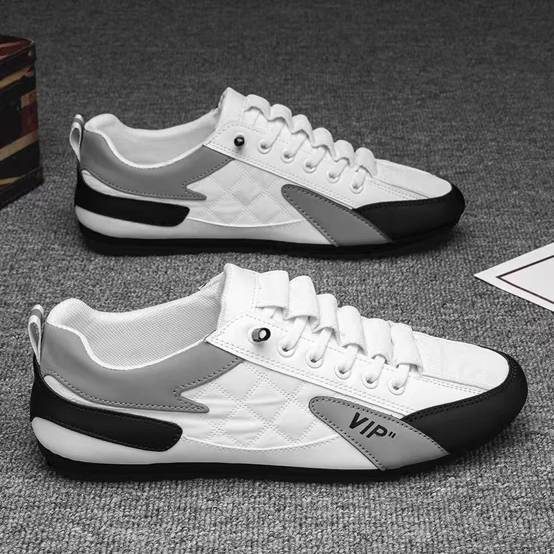 Little white shoes, spring and autumn lazy shoes, leather men's shoes, sports and leisure shoes, men's breathable mesh shoes
Little white shoes, spring and autumn lazy shoes, leather men's shoes, sports and leisure shoes, men's breathable mesh shoes