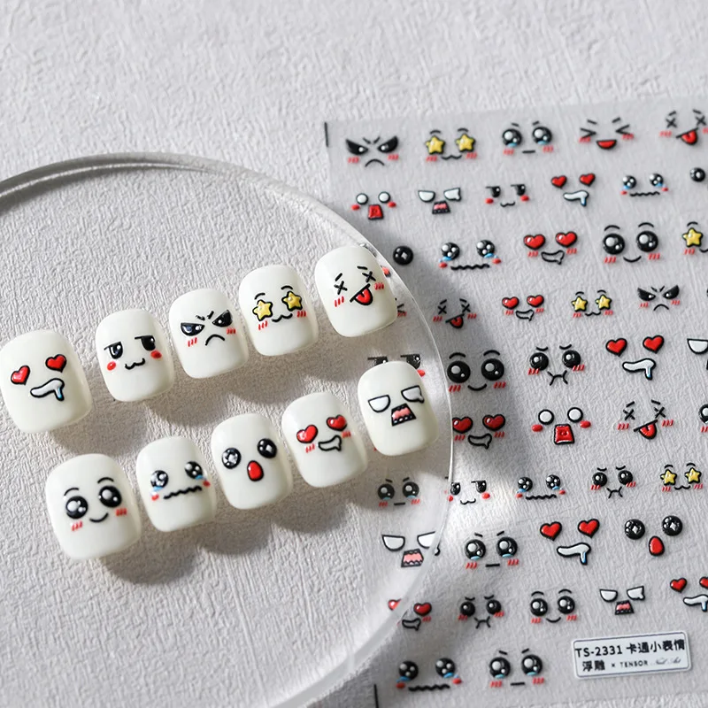 1PCS Cute Cartoon Little Expression Nail Sticker Nail Art Accessories Chinese Panda Anime Bear 5D Adhesive Sticker Nail Decorat
1PCS Cute Cartoon Little Expression Nail Sticker Nail Art Accessories Chinese Panda Anime Bear 5D Adhesive Sticker Nail Decorat