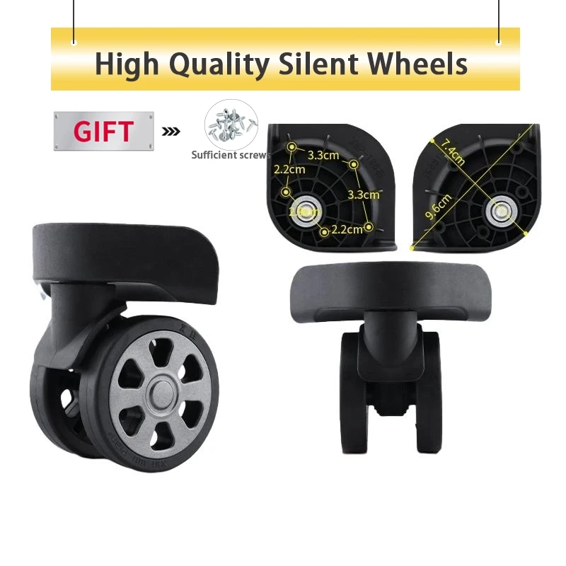 Trolley Super Shock-Absorbing Silent Suitcase Universal Wheel Accessories Password Suitcase Roller Wheel Leather Suitcase Pulley
Trolley Super Shock-Absorbing Silent Suitcase Universal Wheel Accessories Password Suitcase Roller Wheel Leather Suitcase Pulley