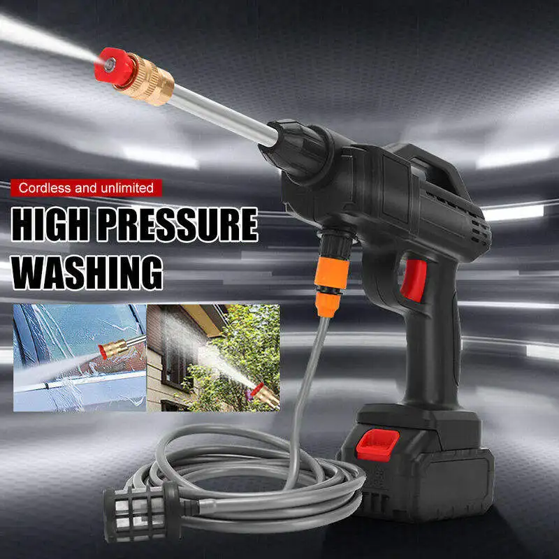 High Pressure Car Water Gun 1500W High Pressure Cleaner Lithium Battery Charging Wireless Cleaner Washing Machine Spray Washer
High Pressure Car Water Gun 1500W High Pressure Cleaner Lithium Battery Charging Wireless Cleaner Washing Machine Spray Washer