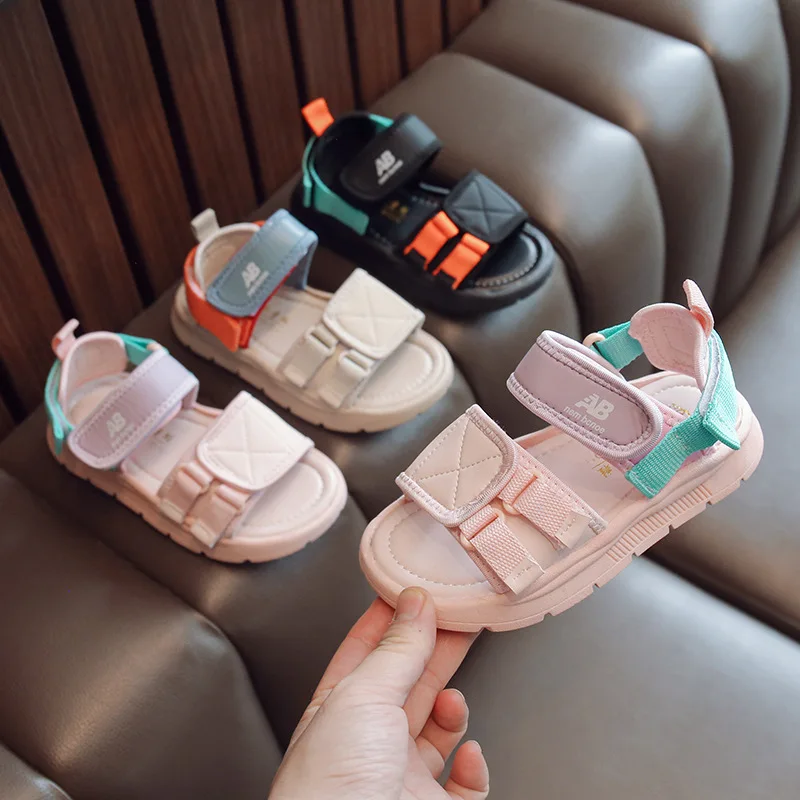 

Kid Sports Sandal Summer New Collision Resistant Boy Sandal Soft Sole Girl Sandals NonSlip Casual Shoes Baby Slippers Sandalias