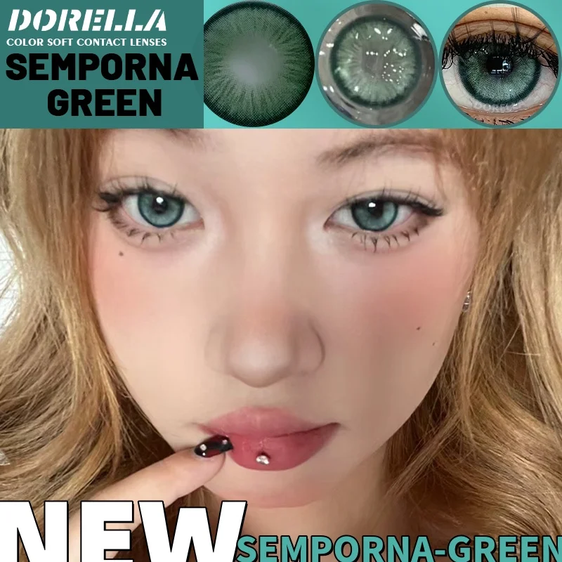 

Контактные линзы orella 1 пара, натуральные цветные контактные линзы для глаз, новые контактные линзы, зеленые линзы для глаз, цветные линзы для глаз в год