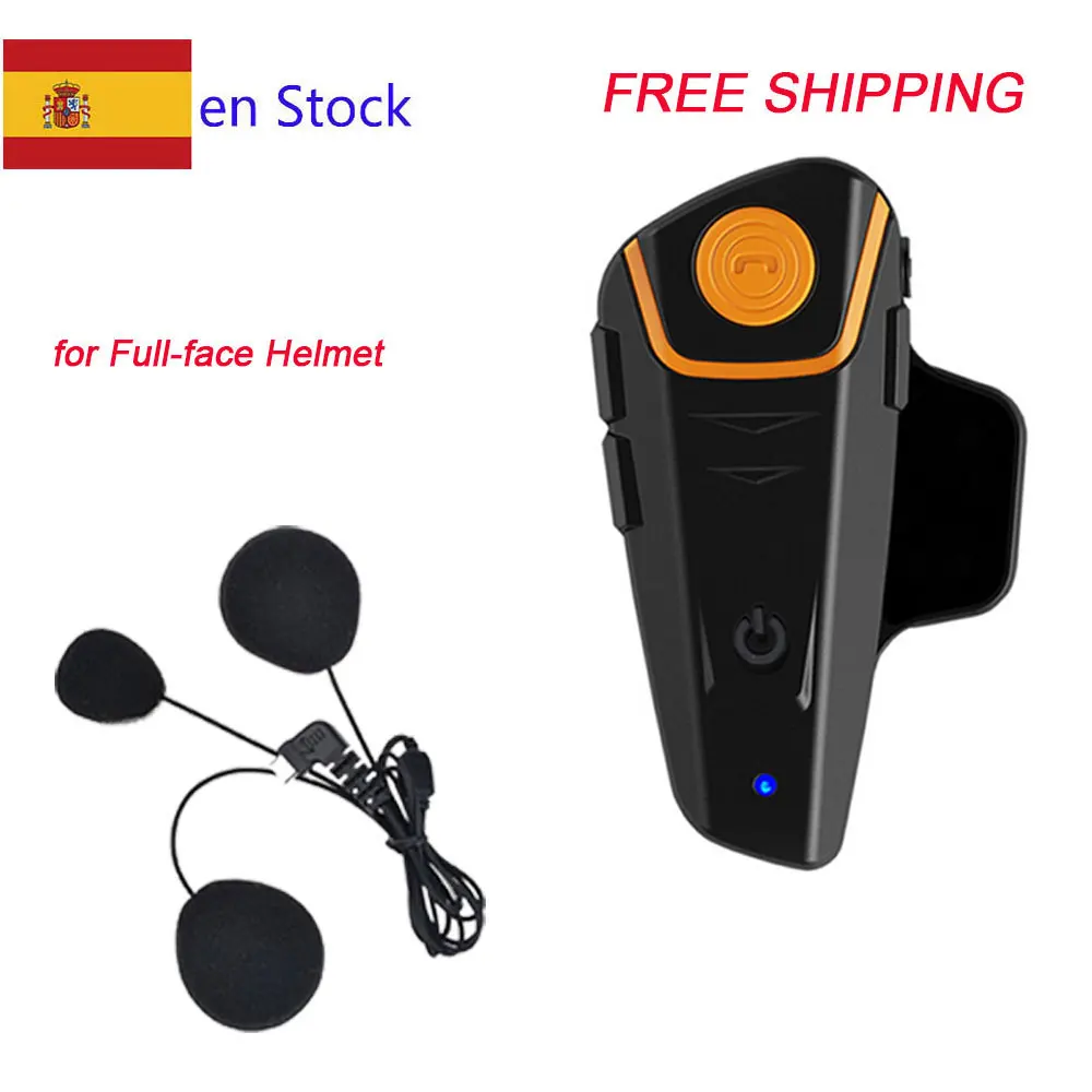 

2023 Version Soft Earphone Intercomunicador Moto motocicleta BT-S2 IPX7 FM 1000M Headset Motorcycle Intercom bluetooth helmet