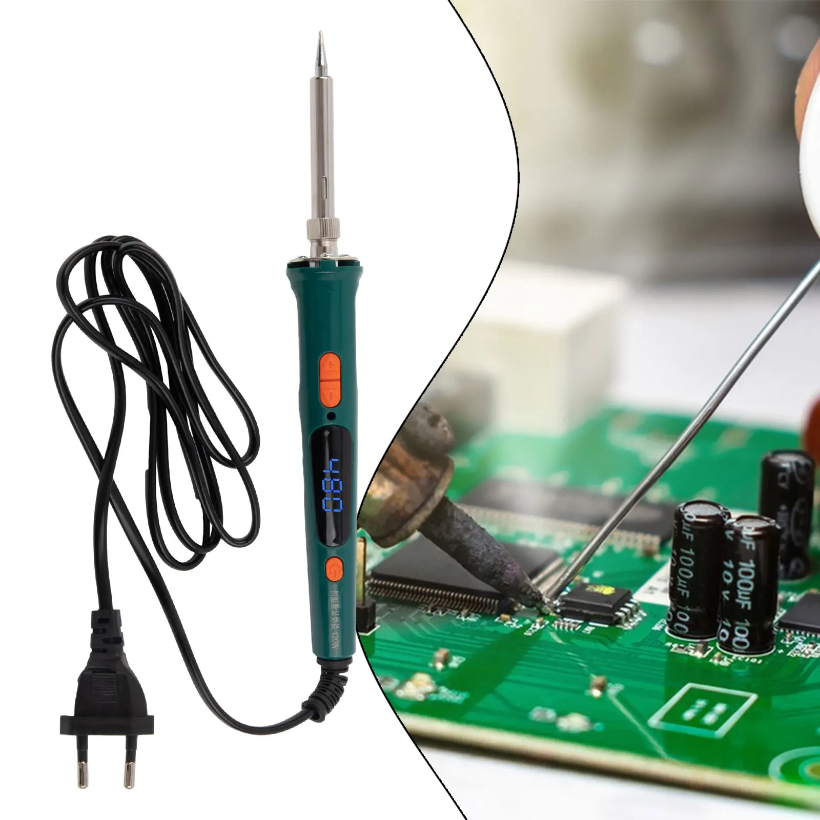 1 Set Soldering Iron Digita Digital Display Soldering Pen Welder Supplies Welding 120W Adjustable European Plug
1 Set Soldering Iron Digita Digital Display Soldering Pen Welder Supplies Welding 120W Adjustable European Plug