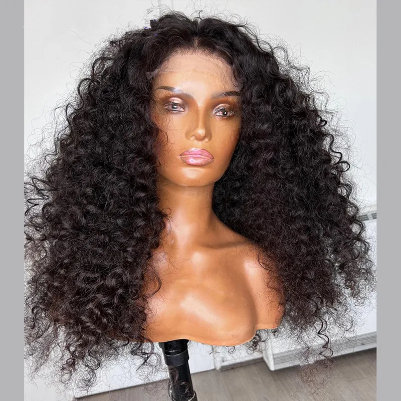 Soft 180 Density Deep Kinky Curly 26“Long Black Lace Front Wigs For Women Babyhair PrePlucked Natural Hairline Glueless Fiber
Soft 180 Density Deep Kinky Curly 26“Long Black Lace Front Wigs For Women Babyhair PrePlucked Natural Hairline Glueless Fiber