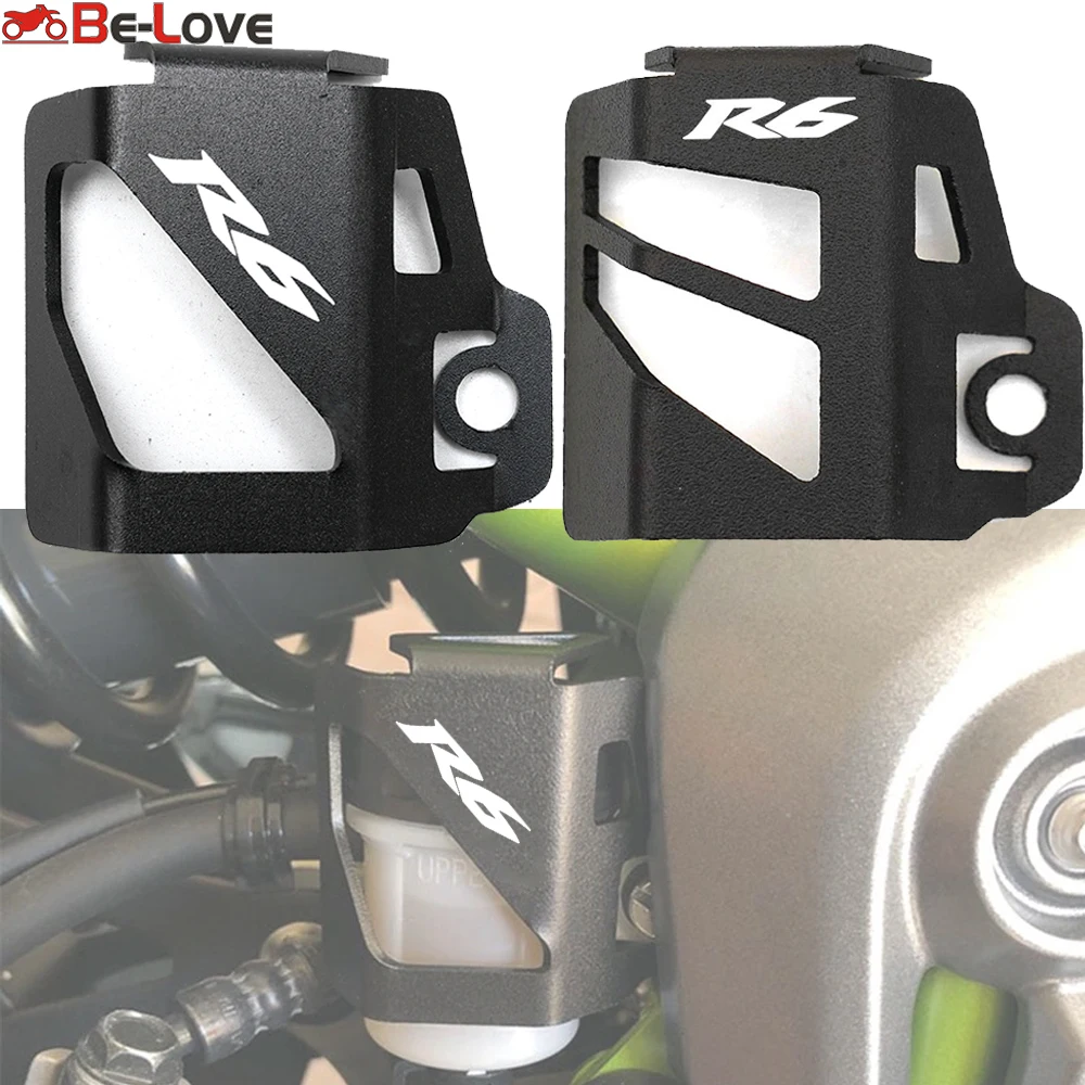 

For Yamaha R6 YZF-R6 YZFR6 2010-2020 2021 2022 Motorcycle Aluminum Accessorie Rear Brake Fluid Reservoir Guard Cover Protector