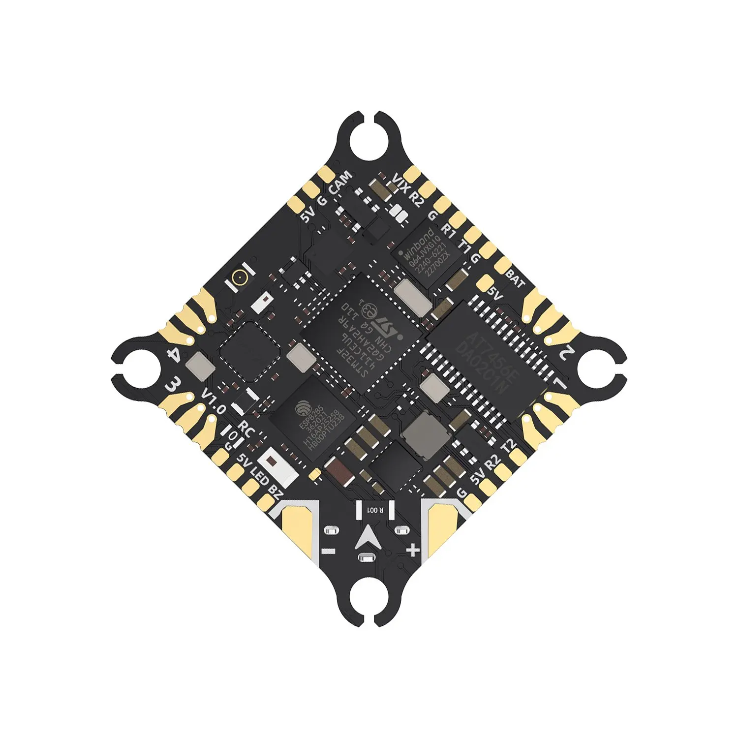 

GEPRC GEP-TAKER F411-12A-E 1~2S AIO STM32F411 BMI270 ELRS2.4G Receiver 1-2S 4.2g For DIY RC FPV Quadcopter Freestyle Drone Parts