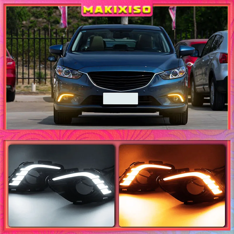 Car 2 Pcs DRL For Mazda 6 Mazda6 Atenza 2013 2014 2015 LED DRL Daytime Running Lights Daylight Fog light cover
Car 2 Pcs DRL For Mazda 6 Mazda6 Atenza 2013 2014 2015 LED DRL Daytime Running Lights Daylight Fog light cover