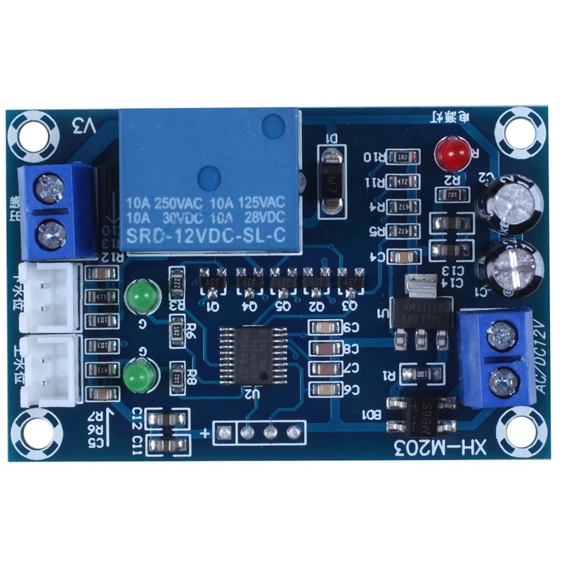 Xh-M203 Full Automatic Water Level Controller Pump Switch Module Ac/Dc 12V Relay Sensors
Xh-M203 Full Automatic Water Level Controller Pump Switch Module Ac/Dc 12V Relay Sensors