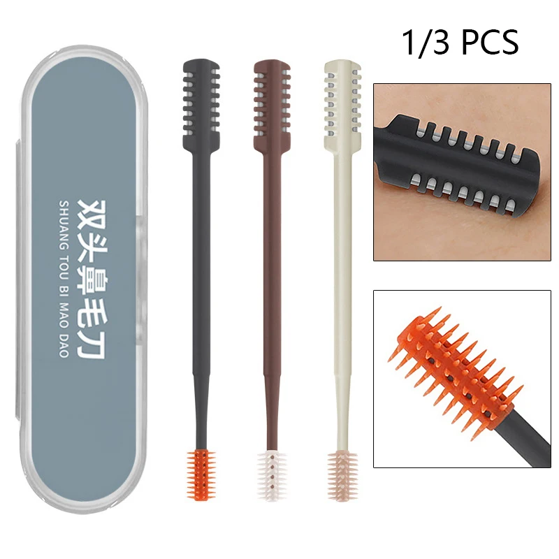1/3pcs Portable Manual Nose Hair Trimmer Washable For Men And Women With Storage Box Waterproof Double Head Nose Hair Removal
1/3pcs Portable Manual Nose Hair Trimmer Washable For Men And Women With Storage Box Waterproof Double Head Nose Hair Removal