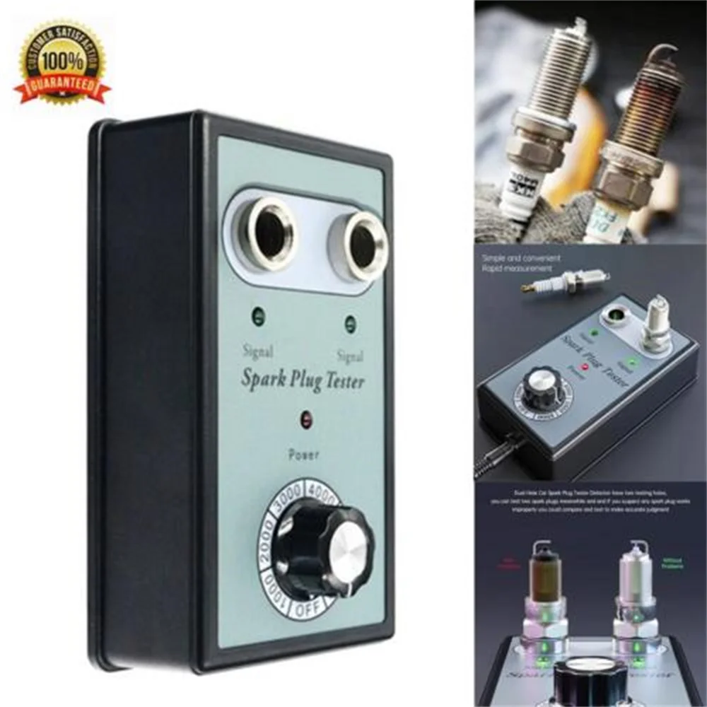 Universal Dual Hole Spark Plug Tester Adjustable In-Line Ignition Plug Analyzer Spark Plug Test Pen Ignition Coil Checker Spark
Universal Dual Hole Spark Plug Tester Adjustable In-Line Ignition Plug Analyzer Spark Plug Test Pen Ignition Coil Checker Spark