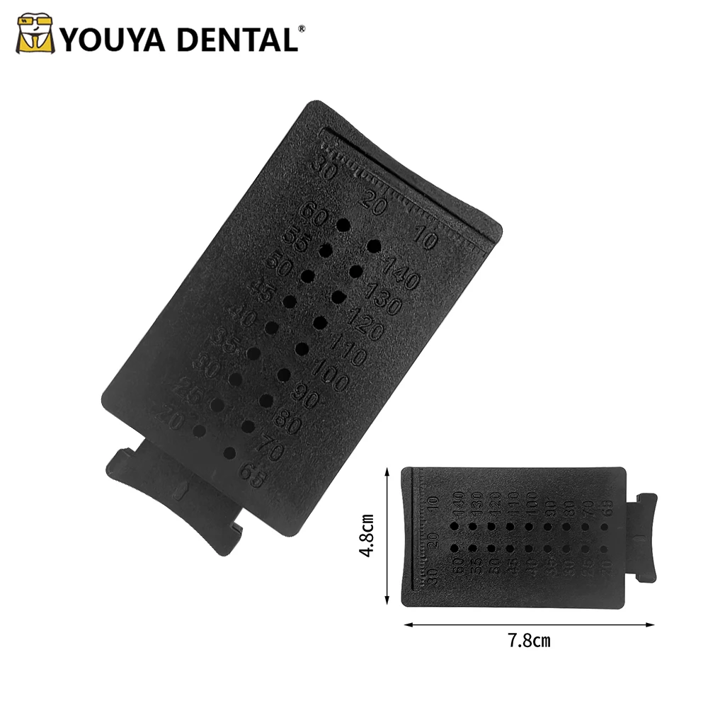 

1pc Dental Gum Tips Cutter Endo Ruler Measuring Span Measure Scale Use For Gutta Percha Points Shaping Tip Cutter
