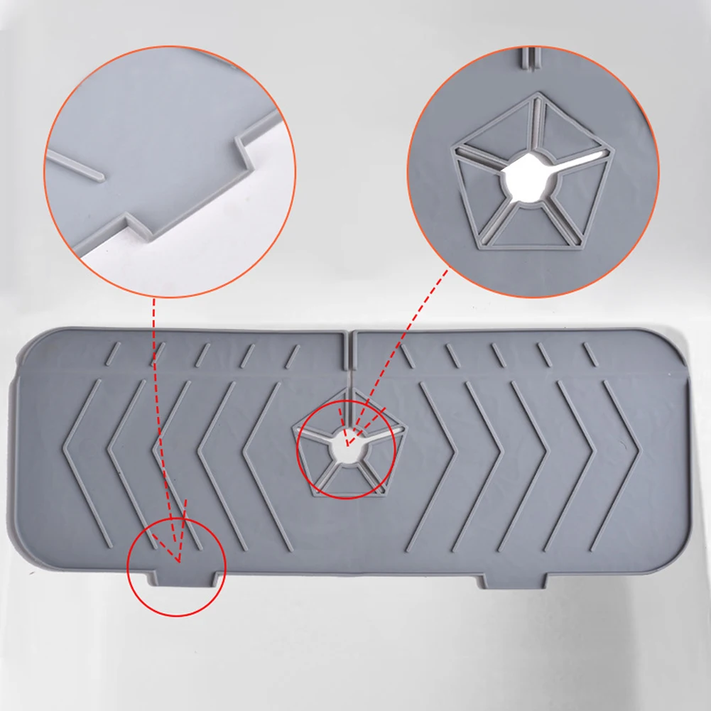 Kitchen Silicone Faucet Absorbent Mat For Sink Splash Guard Faucet Splash Catcher Countertop Protector Bathroom Kitchen Gadget
Kitchen Silicone Faucet Absorbent Mat For Sink Splash Guard Faucet Splash Catcher Countertop Protector Bathroom Kitchen Gadget