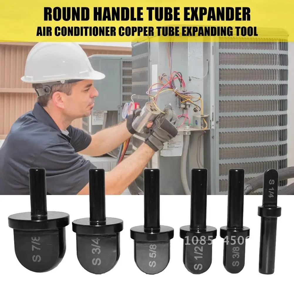 6pcs Round Handle Tube Expander Air Conditioner Copper Pipe Swaging Tool Install Repair Maintenance Tool
6pcs Round Handle Tube Expander Air Conditioner Copper Pipe Swaging Tool Install Repair Maintenance Tool